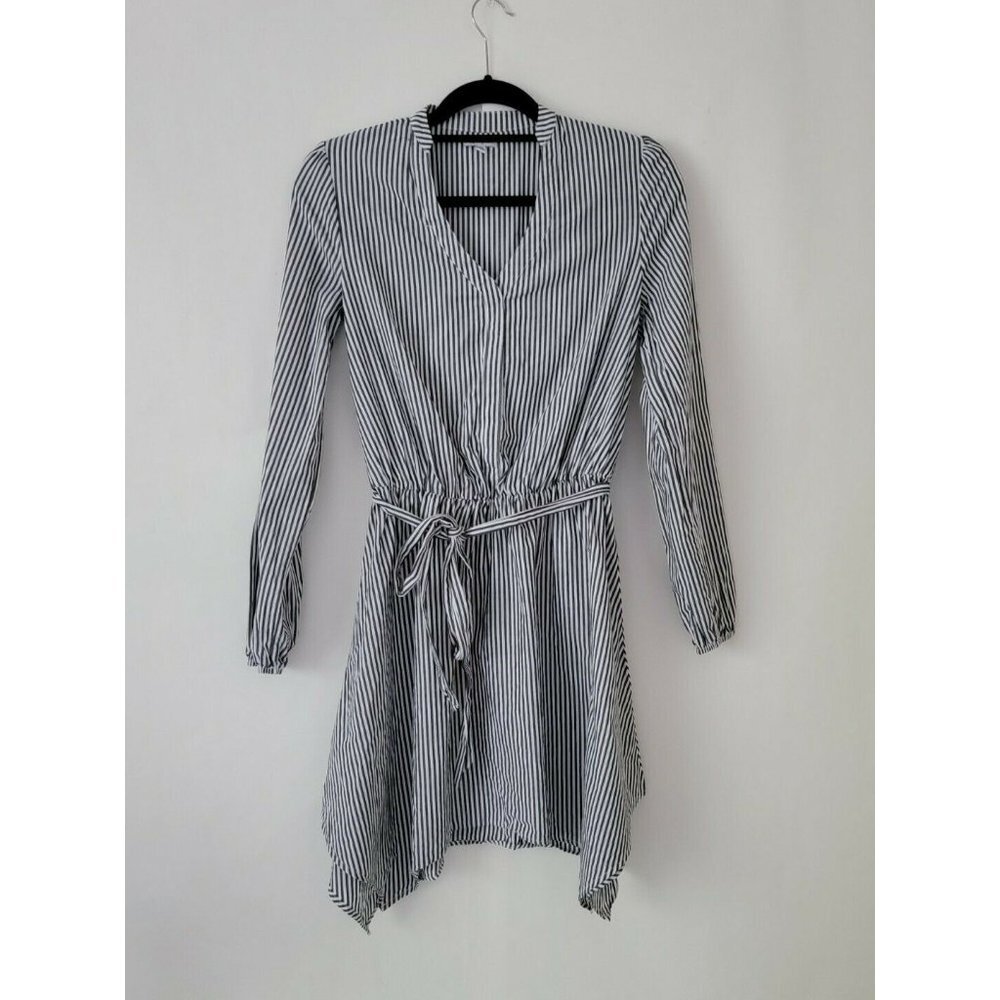 Love Fire Womens Striped Shirt Dress Size Medium